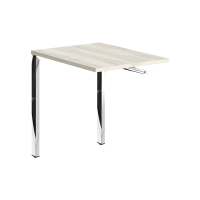 Брифинг приставка XGB 860.1 Сосна Эдмонт/Нержавейка полированная 800х600х750 XTEN GLOSS