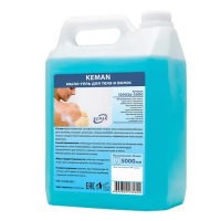 Шампунь-гель для душа наливной Keman 5л, синий перламутр, 100026-5000