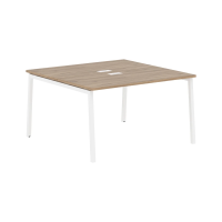 Стол 2-х местный ELWST 1313 Дуб Денвер светлый/Белый 1360х1346х750 EDIS
