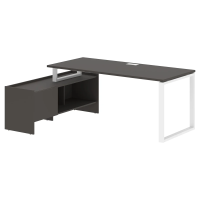 Стол с тумбой EQCT 19814 Мокко/Белый 1960х1400х750 EDIS