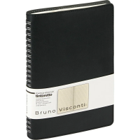 Ежедневник недатированный A5 TINTORETTO черный, 136л 3-608/03