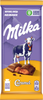 Шоколад Milka молочный с карамельной начинкой, 90г x 20 шт