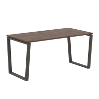 Стол прямой EVST 1580 Дуб Денвер тёмный/Мокко 1560х800х750 EDIS