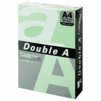 Цветная бумага для принтера Double A пастель зеленая, А4, 500 листов, 80 г/м2