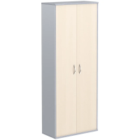 Шкаф высокий Skyland Imago Клен Металлик, 770х365х1975мм, для документов, закрытый