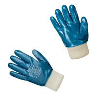 Перчатки защитные STRONGSHELL полное нитриловое покрытие резинка р.10