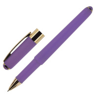 Шариковая ручка Bruno Visconti Monaco синяя, узел 0.5мм, линия письма 0.3мм, лавандовый корпус