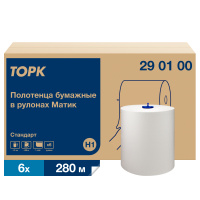 Бумажные полотенца Tork Universal Soft Matic H1, в рулоне, 280м, 1 слой, белые, 290100 (290059)