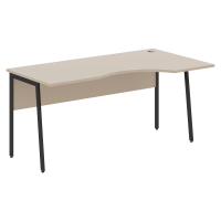 Стол прямой СА-1P(R) Мокачино/Антрацит 1600х900х755 IMAGO PLUS