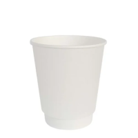 Стакан одноразовый DW9 белый, 260мл, бумажный, для горячих напитков, 20шт/уп