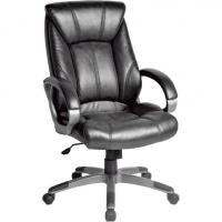 Кресло руководителя Brabix Maestro EX-506 иск. кожа, черная, крестовина пластик
