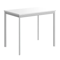 Стол прямой Skyland Imago-S СП-1.1S, белый/алюминий, 900х600х755мм