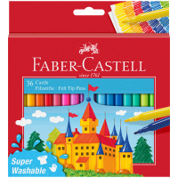 Фломастеры Faber-Castell 'Замок', 36цв., смываемые, картон, европодвес