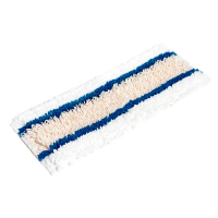 Насадка МОП плоская Росмоп 40см, крепление М-образный язык, хлопок-микрофибра, MKP-40-M