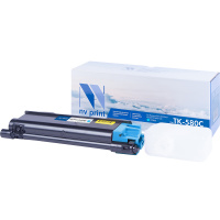 Картридж лазерный Nv Print TK580C, голубой, совместимый