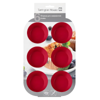 Tarrington House Форма для маффинов 6 ячеек, 27.8 x 18.3 x 3см