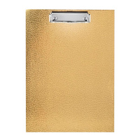 Папка-планшет с зажимом Attache А4, золото, картон