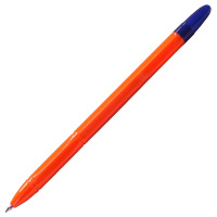 Шариковая ручка Attache 555 синяя, 0.7мм, оранжевый корпус