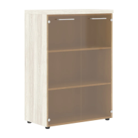 Шкаф со стеклянными дверьми и топом TMC 85.2 Сосна Эдмонт Z 856х450х1203 TORR-Z