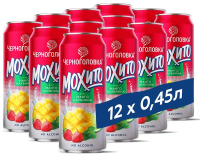 Напиток Черноголовка мохито клубника-манго газированный, 450мл x 12 шт