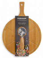 Набор Attribute Pizaiollo доска для пиццы и нож для пиццы 2 предмета