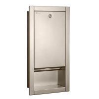 Диспенсер для бумажных полотенец в листах Z-сложения MERIDA STELLA R металлический, встр