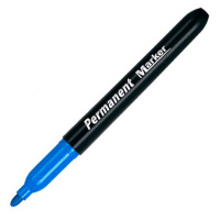 Маркер перманентный Permanent CC1118 синий, 3-5мм, круглый наконечник