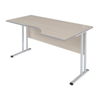 Стол прямой Skyland Imago-M CA-2M, эргономичный, правый, клен, 1400х900х755мм