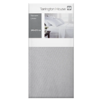 Tarrington House Простыня сатин светло-серая, 240 x 215см