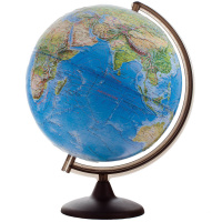 Глобус ландшафтный Глобусный Мир 32см, на круглой подставке, рельефный, 10242