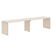 Стол 2-х местный XQPWST 3270 Бук Тиара/Алюминий 1600х700х750 XTEN-QP