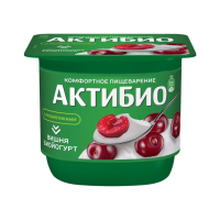 Йогурт Актибио Вишня, 2.9%, 130г