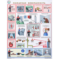 Плакат информационный Гасзнак Пожарная безопасность, бумага