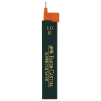 Грифели для механических карандашей Faber-Castell 'Super-Polymer', 12шт., 1,0мм, B