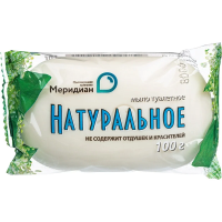 Мыло туалетное Меридиан 'Натуральное', 100г, флоу-пак