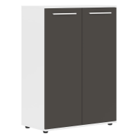 Шкаф средний широкий EMCS 85.1 Мокко/Белый/Белый 852х430х1199 EDIS