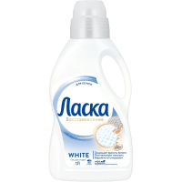 Гель для стирки Ласка 1л, сияние белого