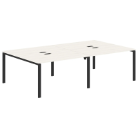 Стол 4-х местный EUWST 2716 Ясень Траун/Черный 2726х1606х750 EDIS