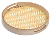 Поднос Domenik Rattan круглый, 30см