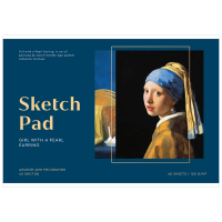 Альбом для рисования 40л., А4, на скрепке Greenwich Line 'Great painters. Vermeer', 120г/м2