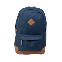 Рюкзак №1 School синий / коричневый, кожзам