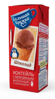 Коктейль молочный Большая кружка шоколад-мороженое 3%, 200мл