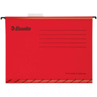 Папка подвесная Esselte Pendaflex Plus Foolscap красная, А4, 210г/м2, картон