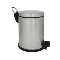 Мусорное ведро с педалью Merida Classic Eco KIM471, 20л, матовый металлик