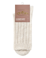 Носки женские Omsa Comfort 353 Beige полиэстер и полиамид люрекс высокие размер 35-38