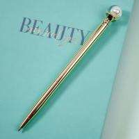 Ручка шариковая автоматическая MESHU 'White pearl' синяя, 1,0мм