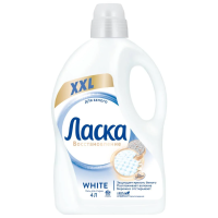 Средство для стирки жидкое Ласка для белого, 4л