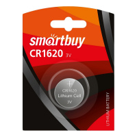 Батарейка Smartbuy CR1620, литиевая, 1шт/уп