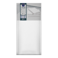 METRO PROFESSIONAL Простыня белая поликоттон на резинке, 90 x 200 x 25см