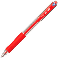 Ручка шариковая автоматическая Uni Laknock SN-100 66269 красная, 0.5мм